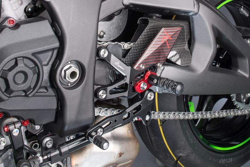 Adjustable Rear Sets With Fixed Foot Pegs for Kawasaki Naturale